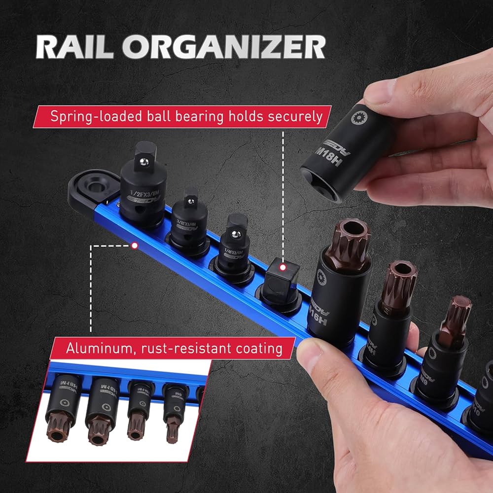 agnes m.ページ Triple-Square Spline Bit Socket Set: 13-Piece Socket Set